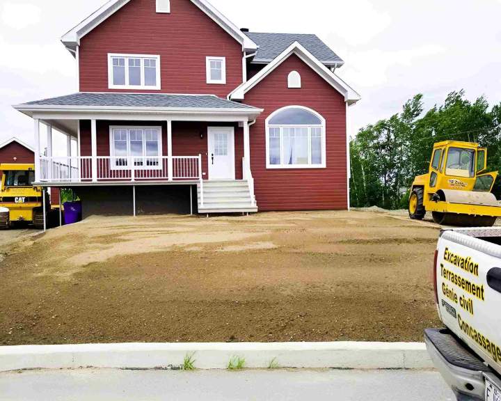 Terrassement et excavation résidentiels Lac Saint-Jean